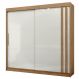 Guarda Roupa Casal 2P Correr MDF 244 cm RD024 Freijo Off White MXM