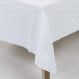 Toalha De Mesa Jacquard Neo Classico Arabesco 160x240 Branco Camesa