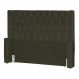 Cabeceira Estofada Para Cama Box Casal Emma Suede Marrom - DS Estofados