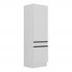 Paneleiro 2 Portas 62cm com Rodapé Veneza Multimóveis V2119 Branco/Preto