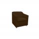 Poltrona Decorativa Tilla Suede Marrom - Montanaris Decor
