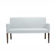 Poltrona 2 Lugares Liverpool PU Sintético Branco G15 - Gran Belo