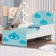 Mini Cama Nuvens Meninos Com Colchão