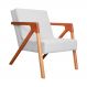 Poltrona Luxo Monalisa Suede Branco