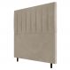 Cabeceira Cama Box Casal King Size Itália 193cm Suede Bege - Desk Design