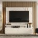 Home Theater New Minerva com Painel Calacata/Off-White