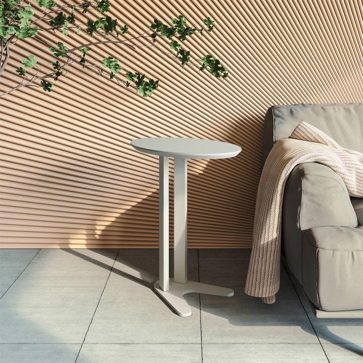 Mesa Lateral Oval Simon Off White