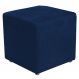 Puff Quadrado Decorativo L02 Suede Azul Marinho - Lyam Decor