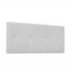 Cabeceira Painel Aquilla Para Cama Box King 195 cm Corino Branco - D'Rossi