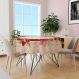 Toalha de Mesa Redonda para 4 Lugares Floral com Geométrico 1.45m