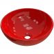 Cuba de Apoio Redonda C01 Para Banheiro R35W Vermelho - Lyam Decor