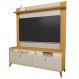 Rack Para Sala Com Painel Para TV 70 Pol LED 160cm Naomi L05 Tauari Off White Fosco - Lyam Decor