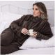 Cobertor com Manga Fleece Nevada Juma - Marrom
