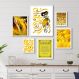 Kit 6 Quadros Decorativos Oxum Amarelo