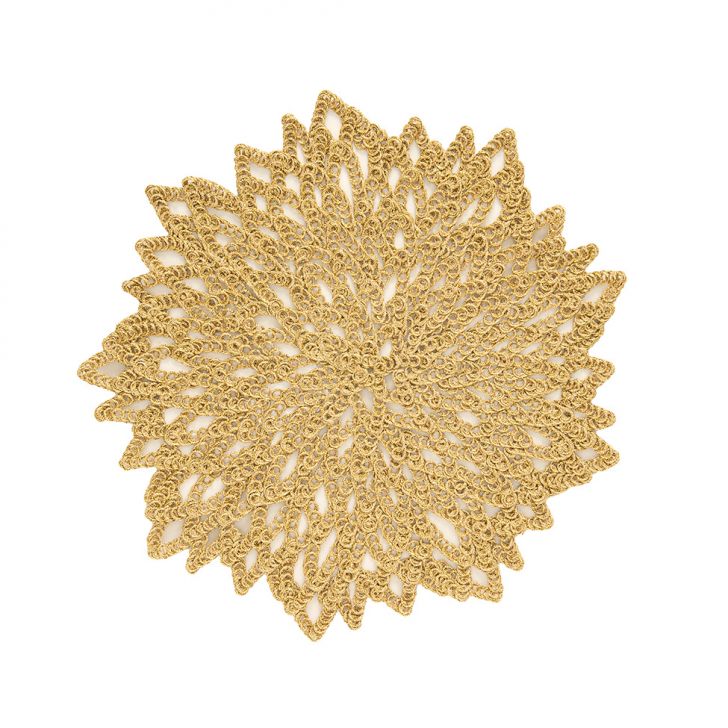 Jogo Americano Festive Dourado