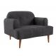 Poltrona Kiev Velosuede Grafite