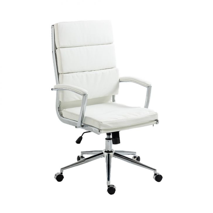 Cadeira de Escritório Giratória Presidente Ágate Branca
