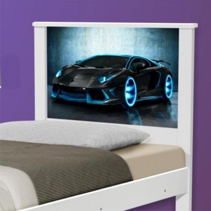 Cama Solteiro Carro Sport Raio Azul