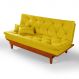 Sofa Cama Caribe 3 Lugares Reclinavel Base Em Madeira Revestido Suede