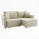 Image of Sofá-Cama Casal 3 Lugares Onix Veludo Capuccino 220 cm MO895UP91XMEMOB
