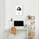 Quadro Sistema de Cores RGB 43x30 Filete Marfim