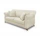 Sofá Decorativo 200cm 3 Lugares com 4 Almofadas Armstrong Veludo Bege G63 - Gran Belo
