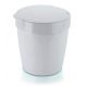 Lixeira 5 Litros Branca Para Banheiro Cozinha Resistente