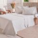 Kit Colcha Casal 200 Fios Lisa 220x240cm Luna