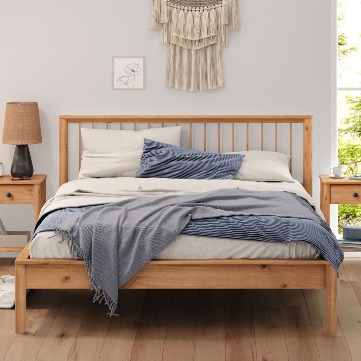 Cama Casal Queen de Madeira Moderna Apoana Madeirado