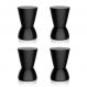 Conjunto com 4 Bancos | Banquetas Nick Preto