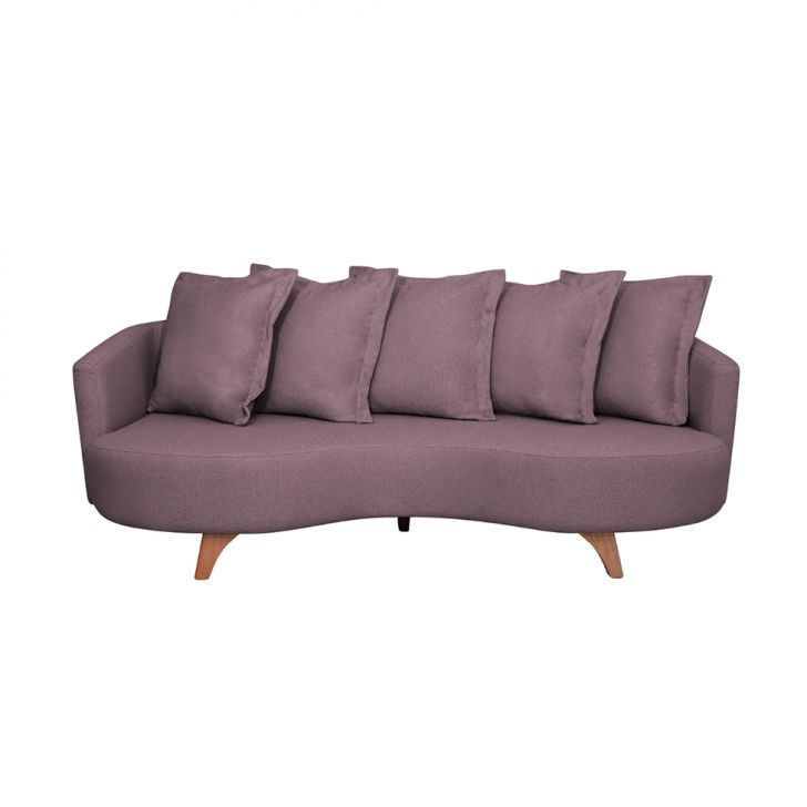 Image of Sofá 3 Lugares Capri Veludo Rosa 220 Cm PLA-SO964UP81ABIMOB