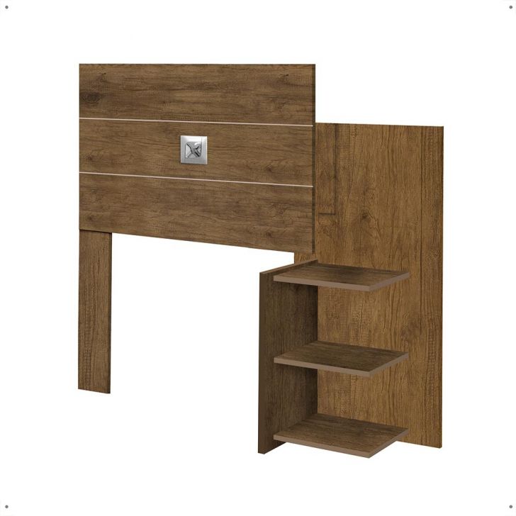 Cabeceira Acapulco Cama Box Solteiro Prateleiras Organizadoras Mesinha Apoio Objetos Decoração Quarto Jequitibá - Lojas RPM