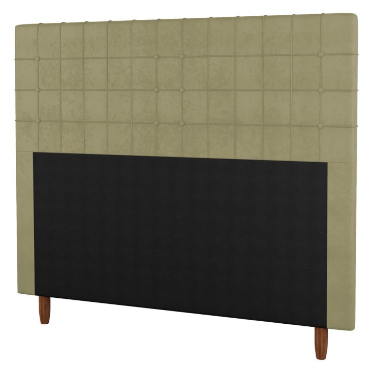 Cabeceira Cama Box Solteiro Parisis 90cm Sintético Bege - Desk Design