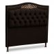 Cabeceira Estofada Cama Box Casal King Size Belize 195cm Corino Marrom - Desk Design