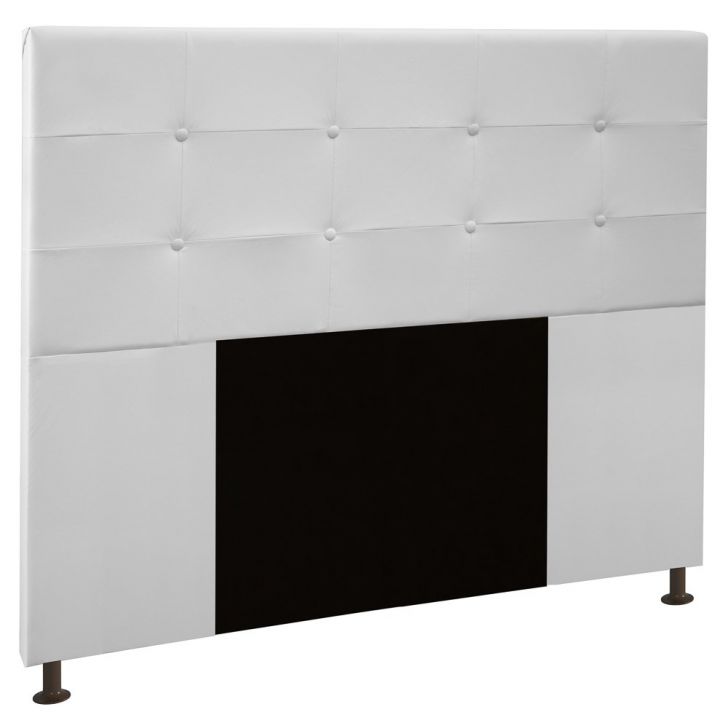 Cabeceira Cama Box Casal 140cm Safira Sintético I02 Branco - Mpozenato