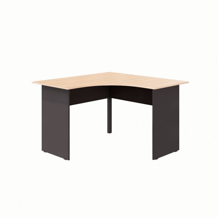 Escrivaninha em L New City Calvi e Preta 120 cm