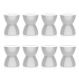 Conjunto com 8 Bancos | Banquetas Hydro Branco