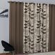 Cortina de Parede para varão Larissa Prime Tabaco 1 peça Textil Lar