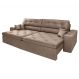 Sofá Malibu 2,50m Velusoft Bege - Emobiliar