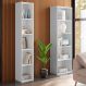 Conjunto Estante Livreiro 4 Prateleiras Julia Ruby Branco