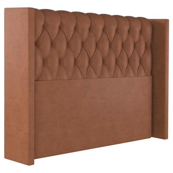 Cabeceira Solteiro 88 cm Toquio Veludo Terracota Soon