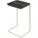 Mesa de Apoio Slim Ébano em Metal Cromado