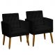 2 Poltronas para Clínica Resistente Recepção Sala de Estar MOBLAN decor