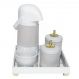 Kit Higiene Espelho Potes, Garrafa, Molhadeira e Capa Provençal Dourado Quarto Bebê Unissex
