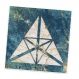 Adesivo para Azulejo Unitário Mármore Triangulo Azul-15x15cm