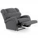 Poltrona do Papai Reclinável Kalie Power Touch USB FH9 Veludo Cinza - Mpozenato
