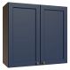 Armário Aéreo 70 cm 2 Portas Rustic/Azul Vik Madesa