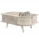 Mesa De Centro 2 Portas 90 cm Indianapolis Calacata Off White MADETEC