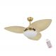Ventilador de Teto Kovalski Dourado 3 Pás Palmae Natural 220V com Controle