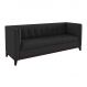 Imagem do Sofá 3 Lugares Italy Suede Preto Sofá 3 Lugares Italy Suede Preto